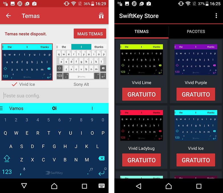 swiftkey bra temas