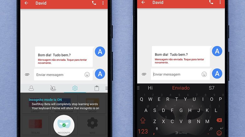 swiftkey incognito mode anonimo