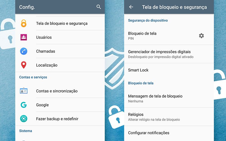 tela blonqueio android