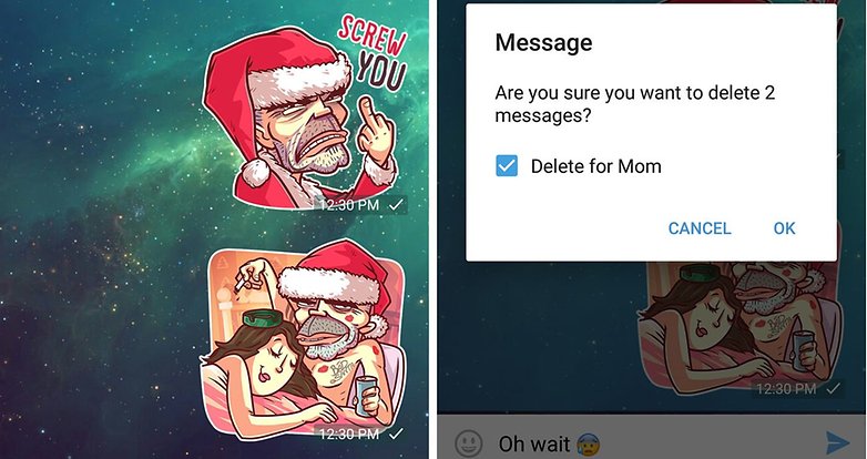 telegram remover mensagem