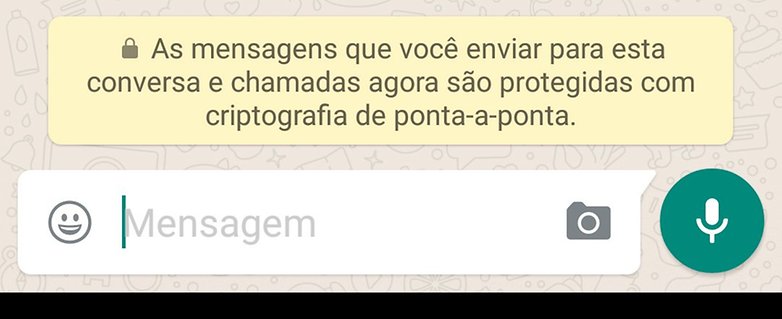 whatsapp criptografia mensagem