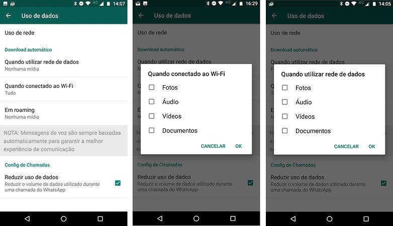 whatsapp dados uso