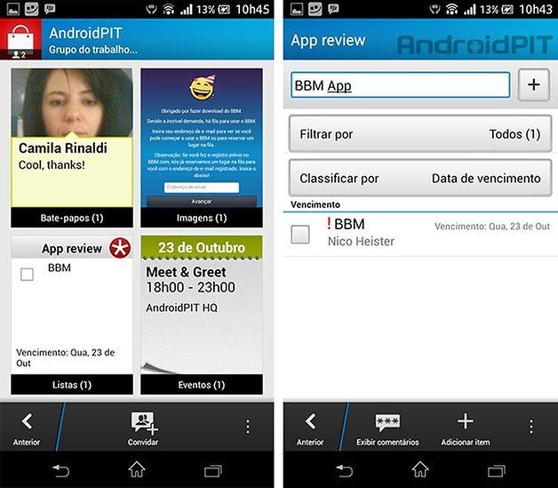 Android BBM grupos