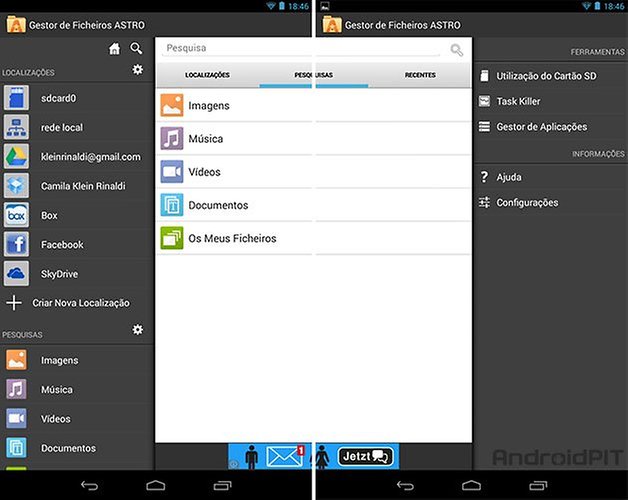 Android astro manager file