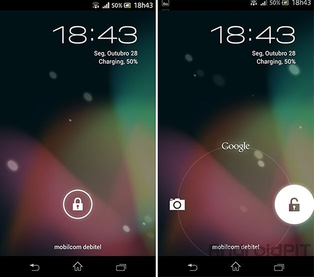 Android puro tela bloqueio sem root