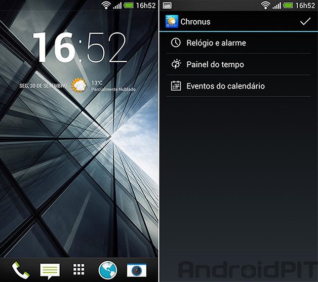 Chronus tela inicial