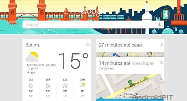 Google Now cartoes