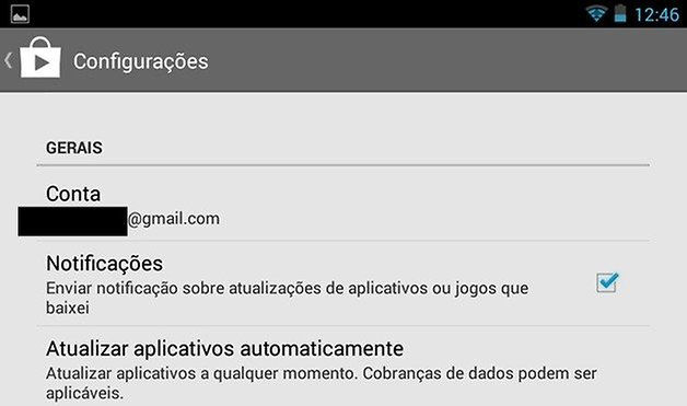 Google Play Contas