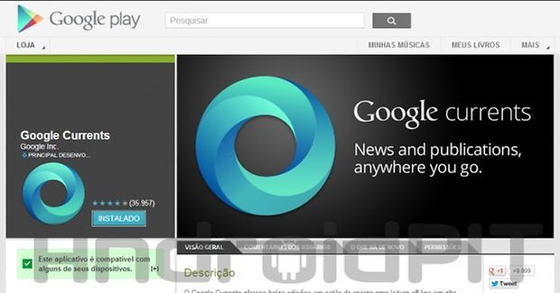 Google Play Store google currents