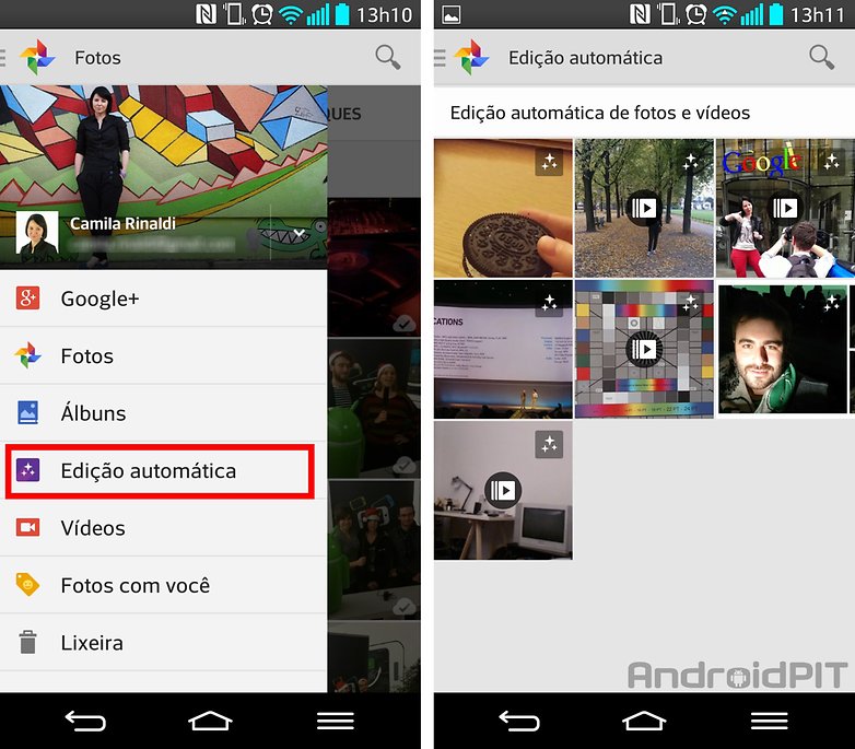 Google plus edicao automatica