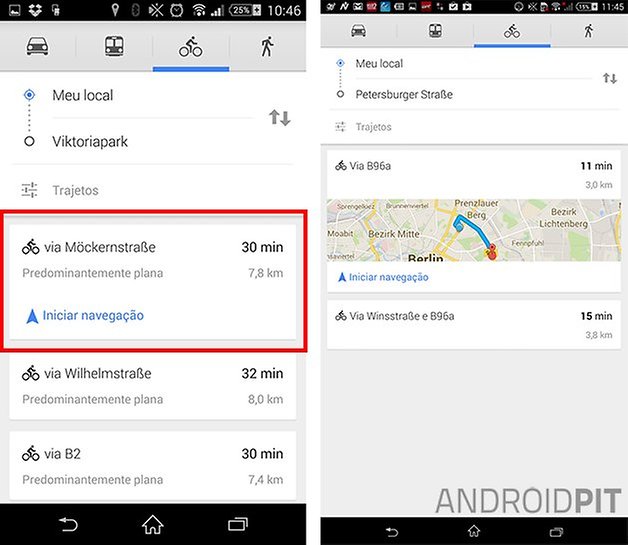 Google voz bicicleta