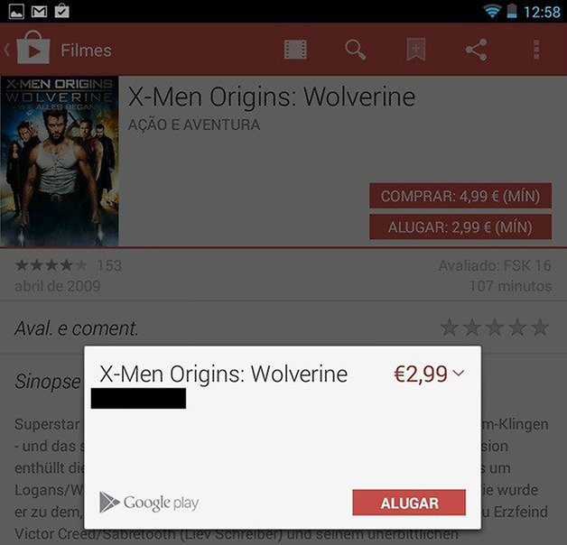 Google wallet play store pagamento