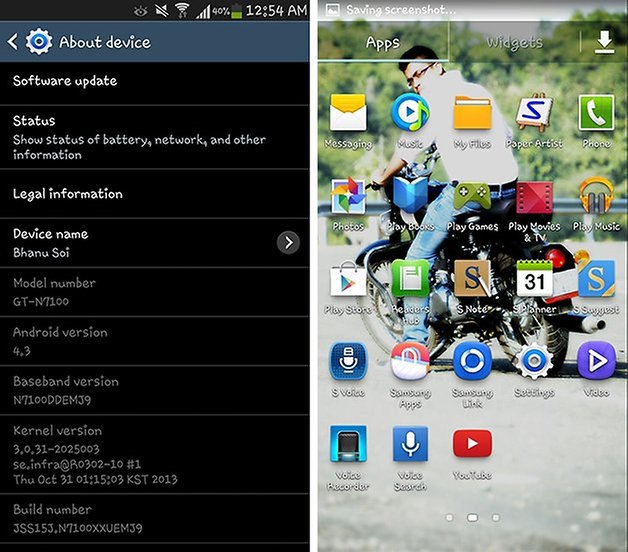Note 2 Android 4 3 update