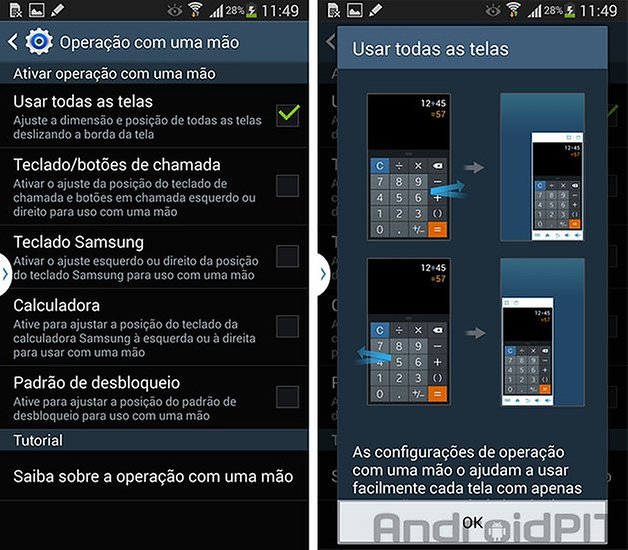 Note 3 operacao uma mao