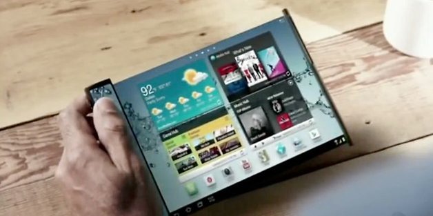 Samsung telas flexiveis