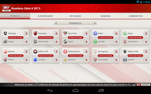 Sky Sports Brasil UI