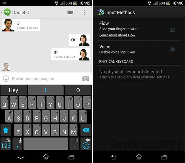 Swiftkey android stock teclado