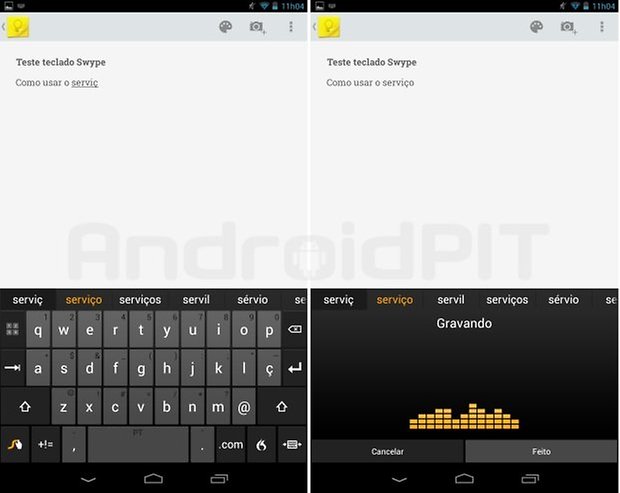 Swype texto voz