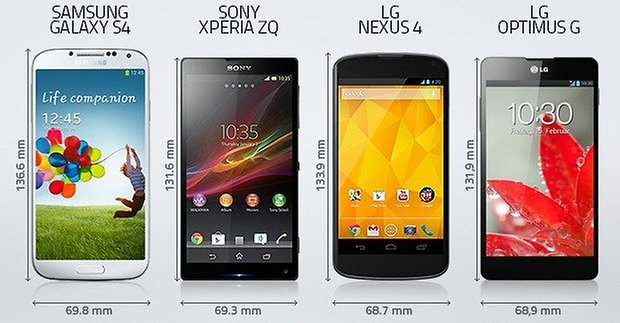 Teaser galaxy s4 comparison