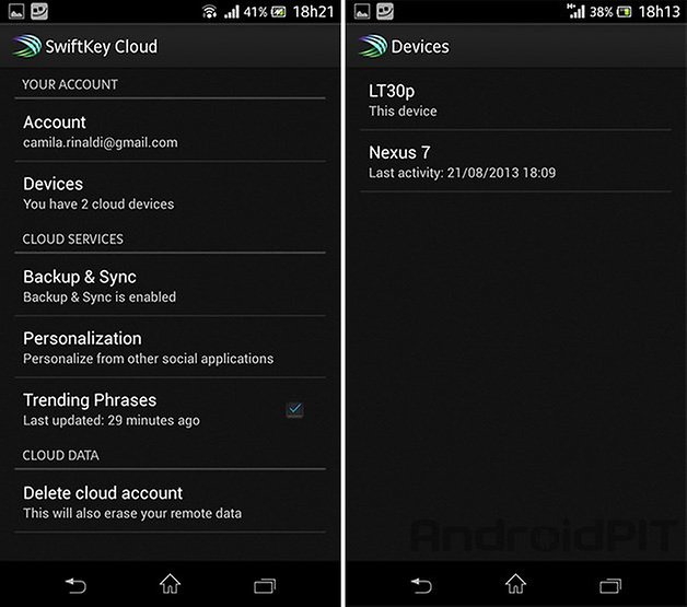 Teste swiftkey cloud