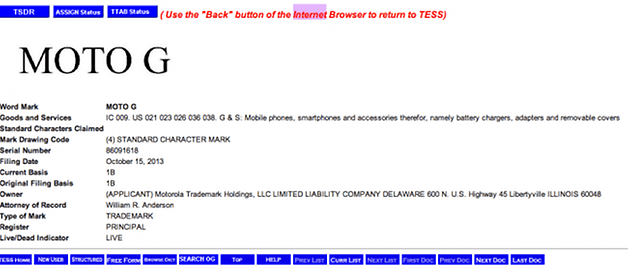 Trademark Electronic Search System TESS 650x277