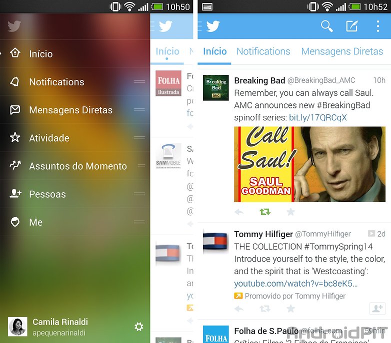 Twitter update