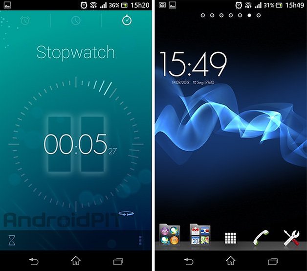 alarme timely widget cronometro