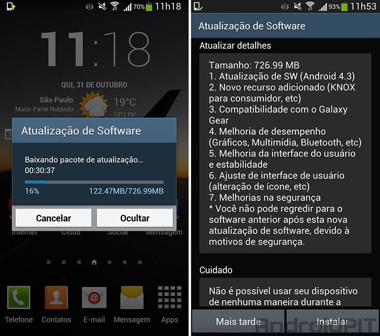 samsung s4 update