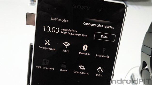 sony z2 configuracoes rapidas