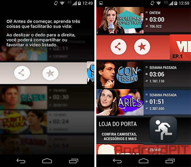 Favoritar videos porta dos fundos