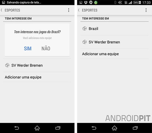 Google now copa do mundo cartoes