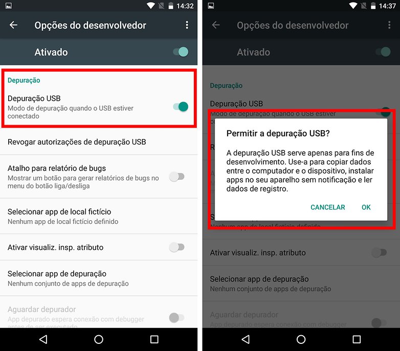 depuracao usb android marshmallow