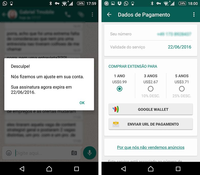 whatsapp expira