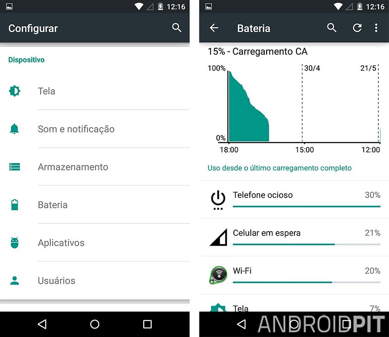 Moto g congifuracoes