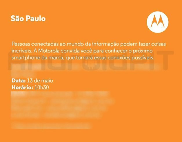 Motorola convite evento moto e