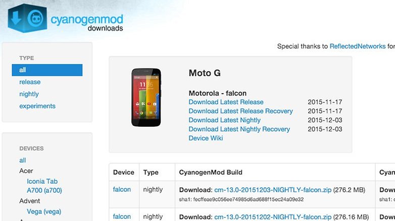 moto g 2013 cm13