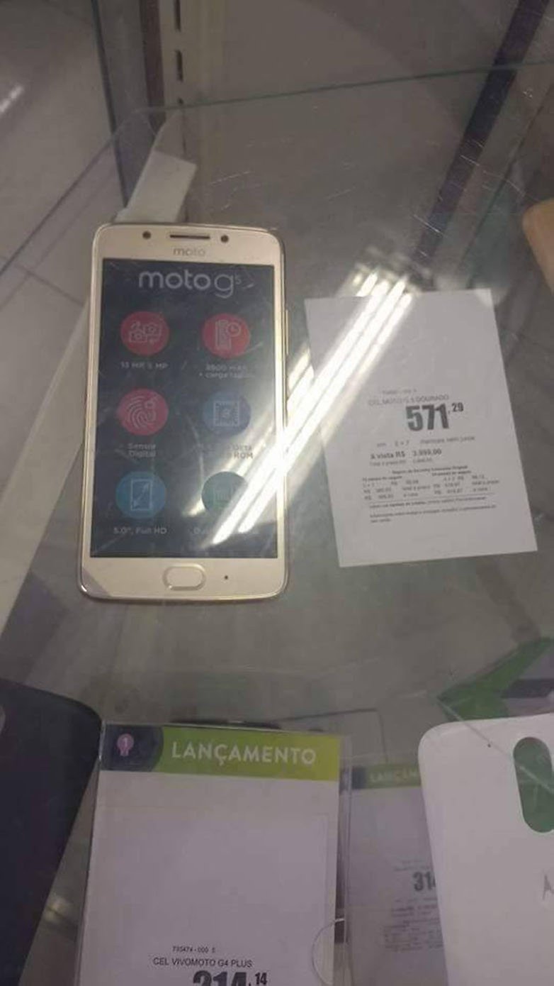 moto g5 leak specs brazil