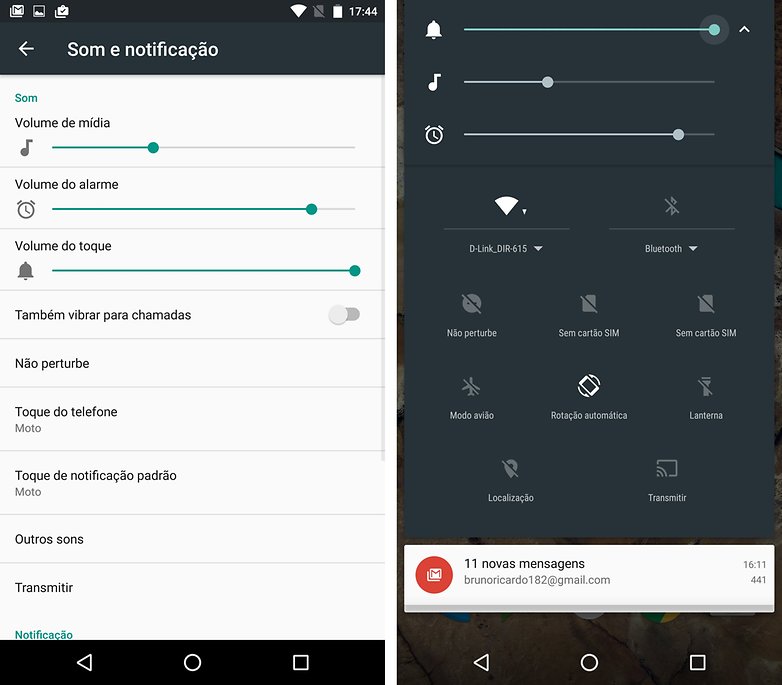 moto x style marshmallow som notificacao