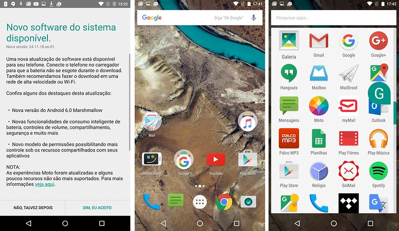 moto x style marshmallow update UI