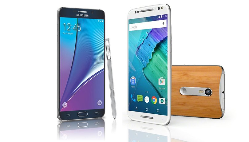Moto X Style vs. Galaxy Note 5: dois excelentes phablets e um abismo de distância!