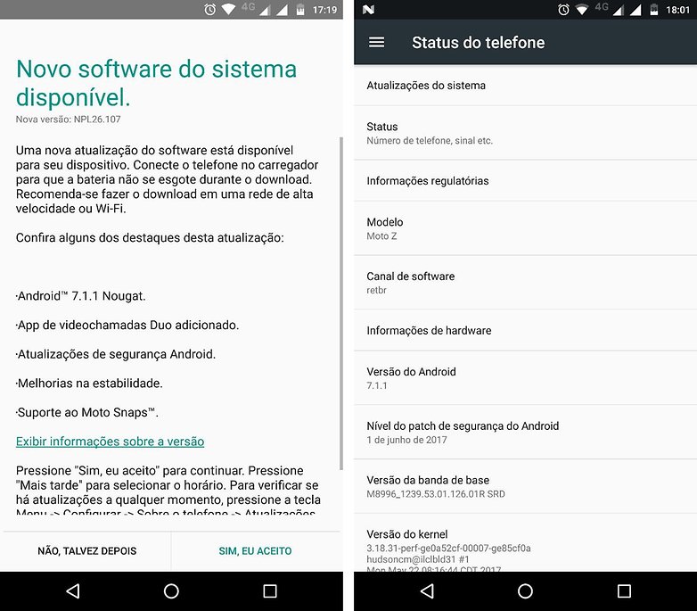 moto z update andorid 7 1 1 soak test
