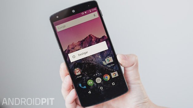 Nexus 5 botao energia opcoes