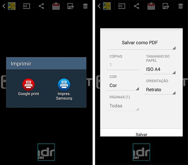 Note 3 kitkat impressao