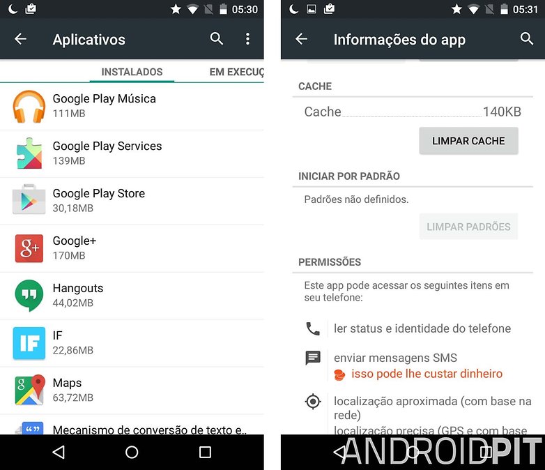 google play nao funciona limpar cache