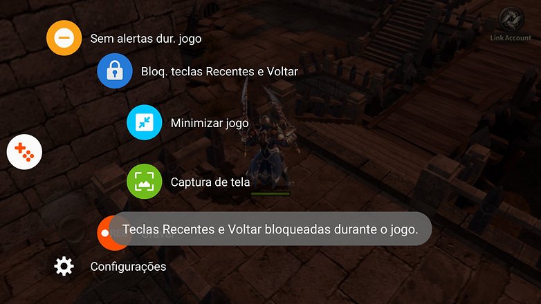 Galaxy s6 game launcher bloquear teclas