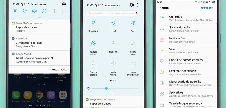 UI apps nougat s7 edge