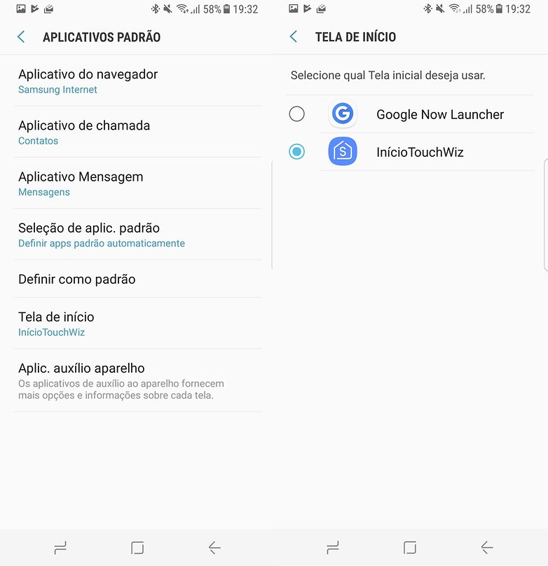 apps padrao touchwiz