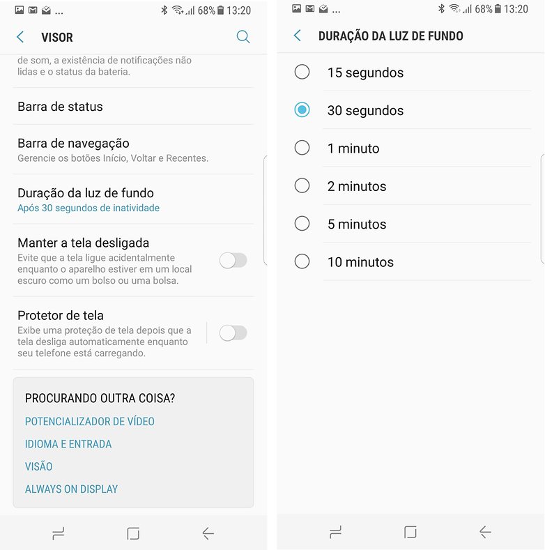 duracao luz fundo