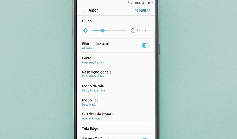 filtro luz azul nougat s7 edge