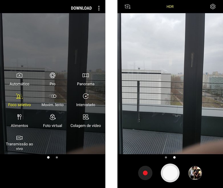 galaxy s7 camera foco seletivo